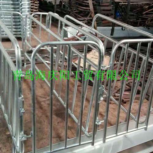 厂家供应畜牧养殖设备定位栏整体热镀锌猪限位栏养猪用品猪栏