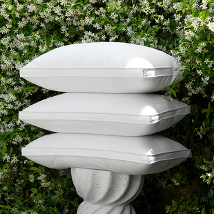 超高枕头加厚加高偏硬枕头不变形不塌陷枕芯酒店超大枕芯高枕不塌