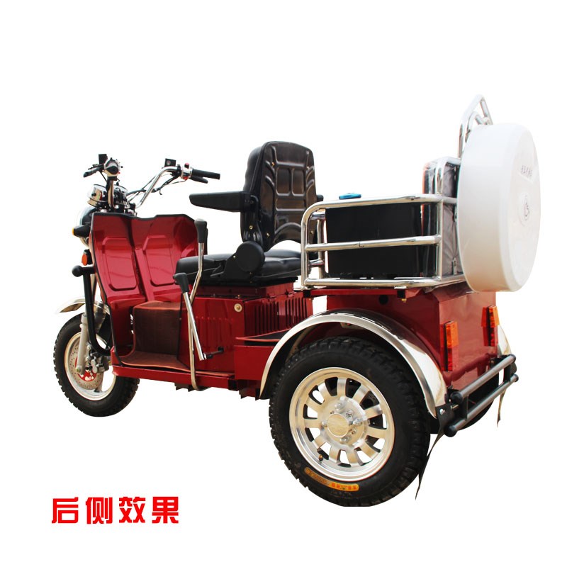 残疾人车燃油三轮摩托车老年代步车机动轮椅车125cc摩托车