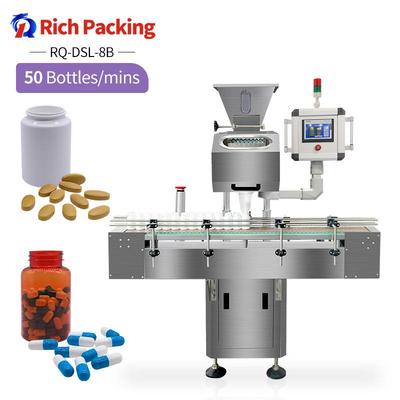Medicine tablet capsule counter counting and filling machine