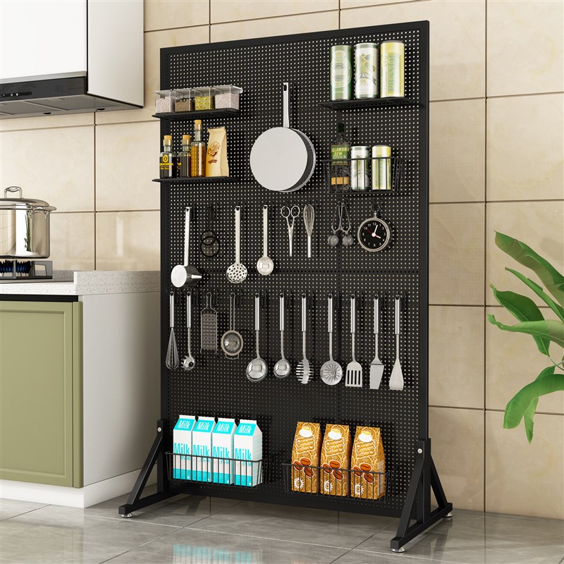 洞洞板货架手机配件饰品架立式展示架五金工具挂板超市落地置物架