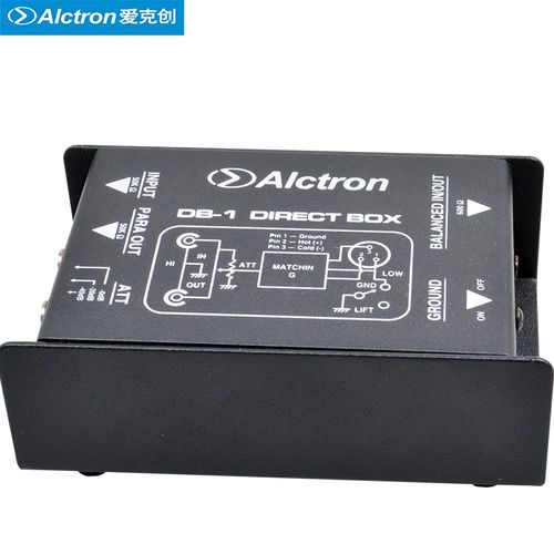 Alctron/爱克创DB-1单路无源阻抗变换器DIBOX前置舞台效果器DI盒