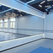 定制高清无铜超白镜照人显瘦z镜子舞蹈房镜子灯光镜子灯带镜孑