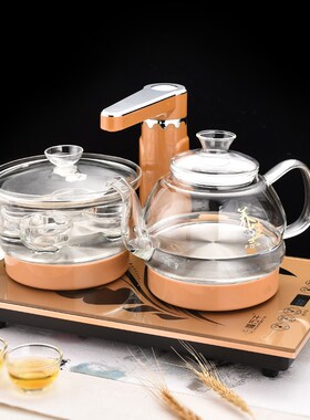 福万千全自动双上水电热烧水壶家用茶桌一体电茶炉嵌入37x23茶台