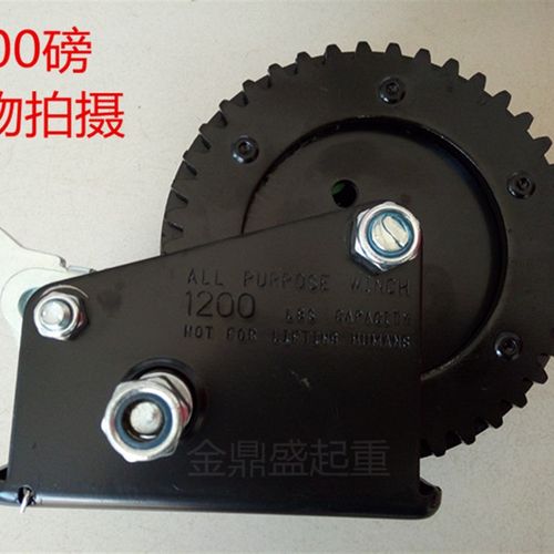 自锁手动绞盘手摇绞车 手动卷扬机 手摇器 小型起重绞车带钢丝绳