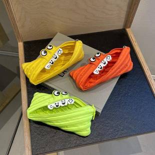 怪兽笔袋大zipit平替稀奇古怪设计感不撞款一根拉链学生卡通文具