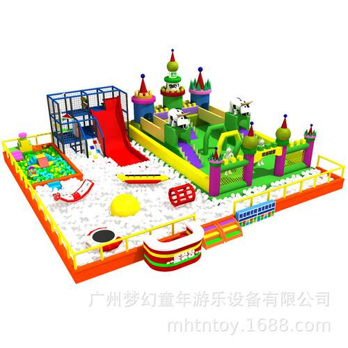 商场海洋球乐园城堡主题室内幼儿淘气堡海绵球池游乐场设备