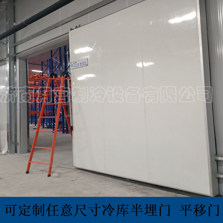 冷库阻燃保温门 聚氨酯手动冷库门 工厂车间中型推拉平移门