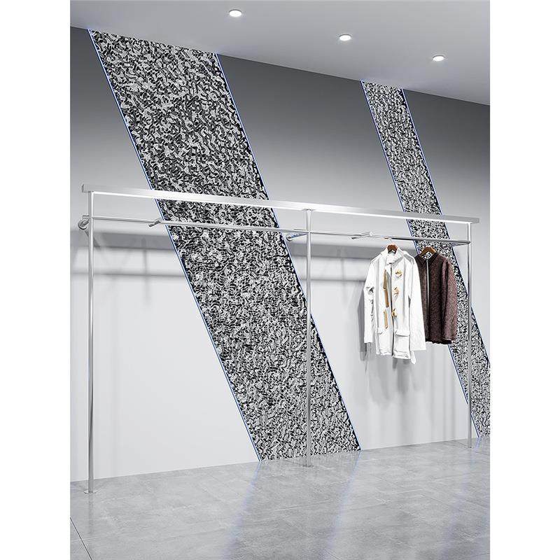 服装店展示架上墙壁挂式不锈钢挂衣服架子简易女装店专用陈列货架,清洗/食品/商业设备,风口/风叶/风机配件,淘宝优惠券,粉丝福利购,淘宝优惠卷