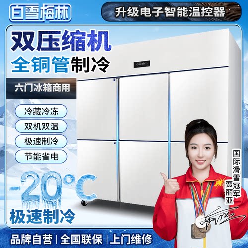 四门冰箱商用四开门冷藏冷冻柜