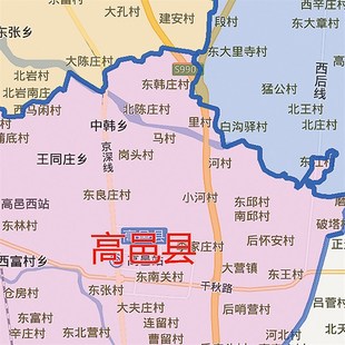 2021新款石家庄地图贴图办公室挂图高清防水墙壁贴超X大装饰画定