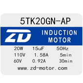 ZD中大电机微型交流齿轮减速电动机调速力矩电机转矩电磁制动马达