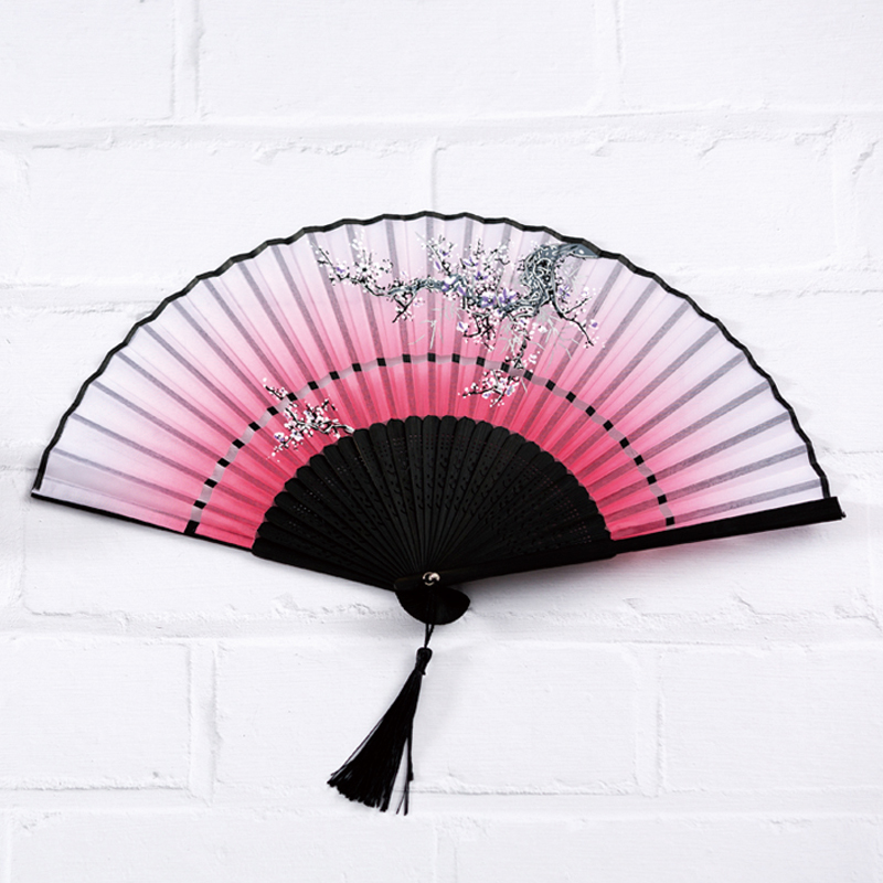 扇子折扇中国风复古女扇子夏季女式折叠扇舞蹈绢扇小日用古风折扇