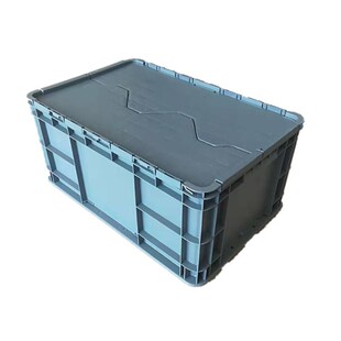 厂家 加厚塑料周转箱电器汽车配件电子翻盖物流箱D600*400*280
