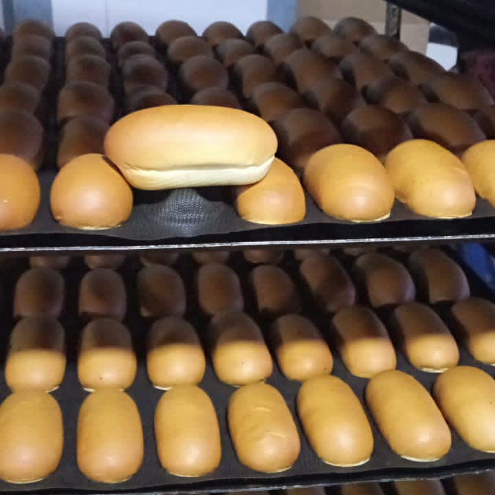 商用型大烤盘硅胶模具透气玻璃纤维涂层汉堡热狗挞垫闪电泡芙垫