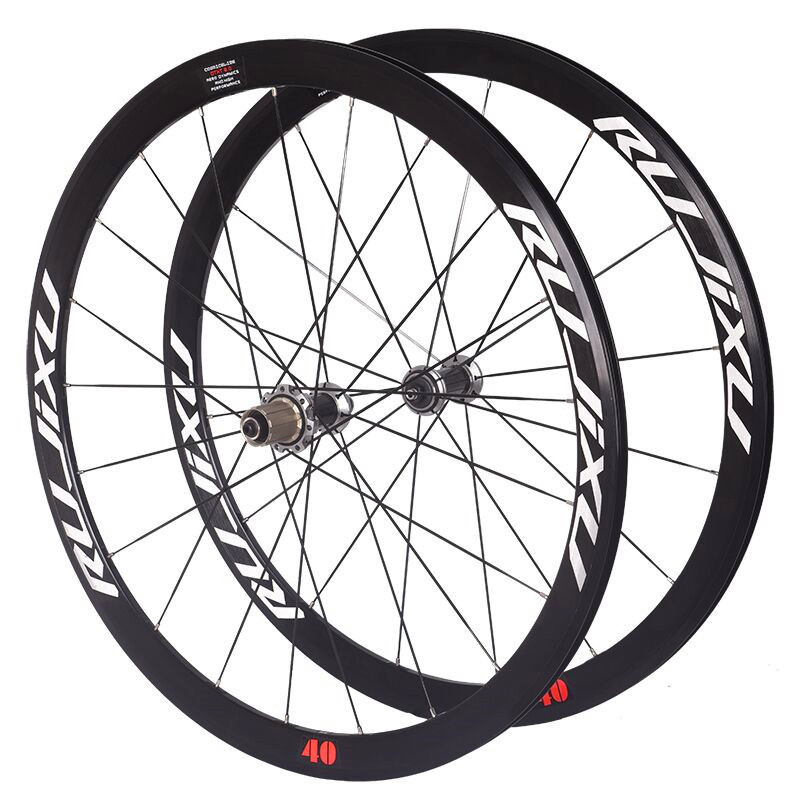 700CRUJIXU120响公路自行车轮组圈刹轮毂40MM高框刀圈超润7培林
