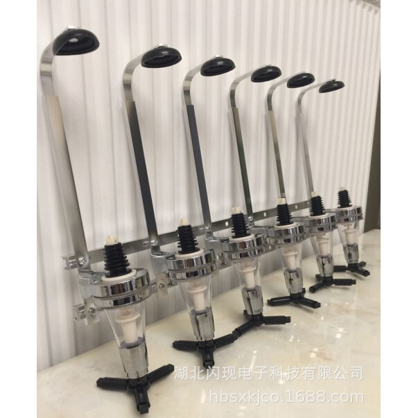 6头直排挂壁式倒酒架倒酒器分酒器量取糖浆自动调酒机配件