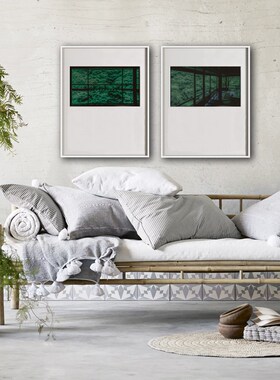 展览级艺术微喷j摄影高级摄影绿色装裱可定制画装饰画客厅挂画