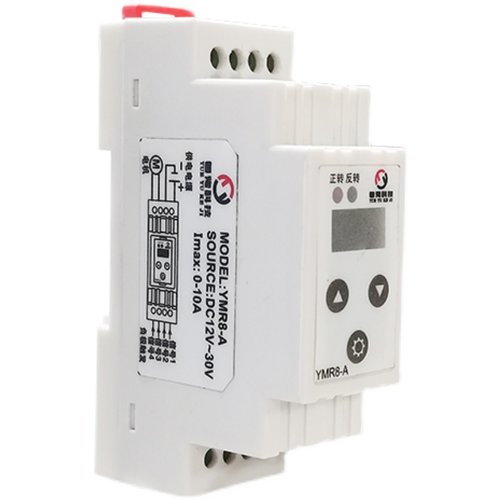 导轨式直流电机驱动控制器 YMR8-A电机马达正反转堵转V保护模块24