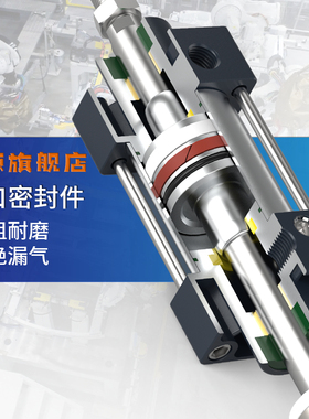 亚德客型可调行程标准气缸SCJ63X40X50X63X80X100X125X160*25*50S