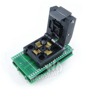 QFP48转DIP48编程/测试/适配座IC51-0484-806带板引脚间距0.5mm