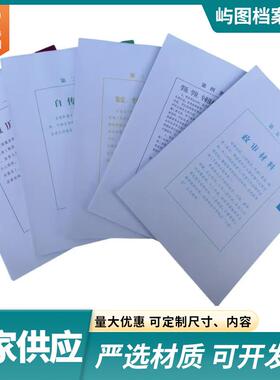 A4新标准人事档案分类纸隔页纸一到十类活页管理分类活页纸