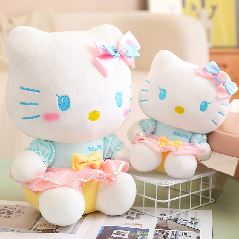 尚绒坊马卡龙糖果HelloKitty公仔毛绒玩具KT猫玩偶儿童女生礼物图片