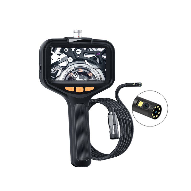 显示屏超高清500万双镜头发动机工业内窥镜下水管道线管汽修探头