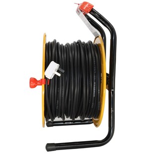 100米电线盘一百米拖线盘移动收卷线盘插线电缆盘50m60 米线卷