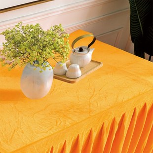 活动办公会议桌布台布桌面金丝绒绒布布套长方形桌子桌裙桌套桌罩