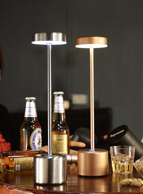 led充电酒吧台灯餐桌氛围灯餐厅清吧桌面户外气氛灯摆摊复古桌灯