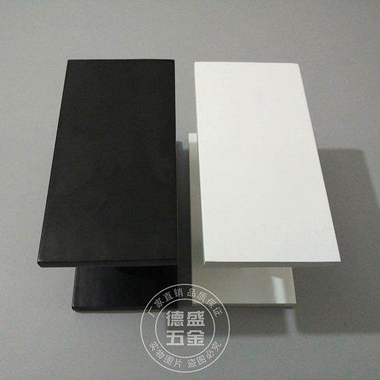 方形黑白色玻璃门拉手大门拉手现代简约实木门店推拉门把手工业风