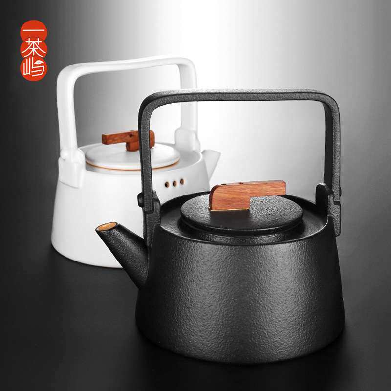 电陶炉陶瓷煮茶器单壶全自动煮茶炉提梁壶烧水壶大号茶具家用套装