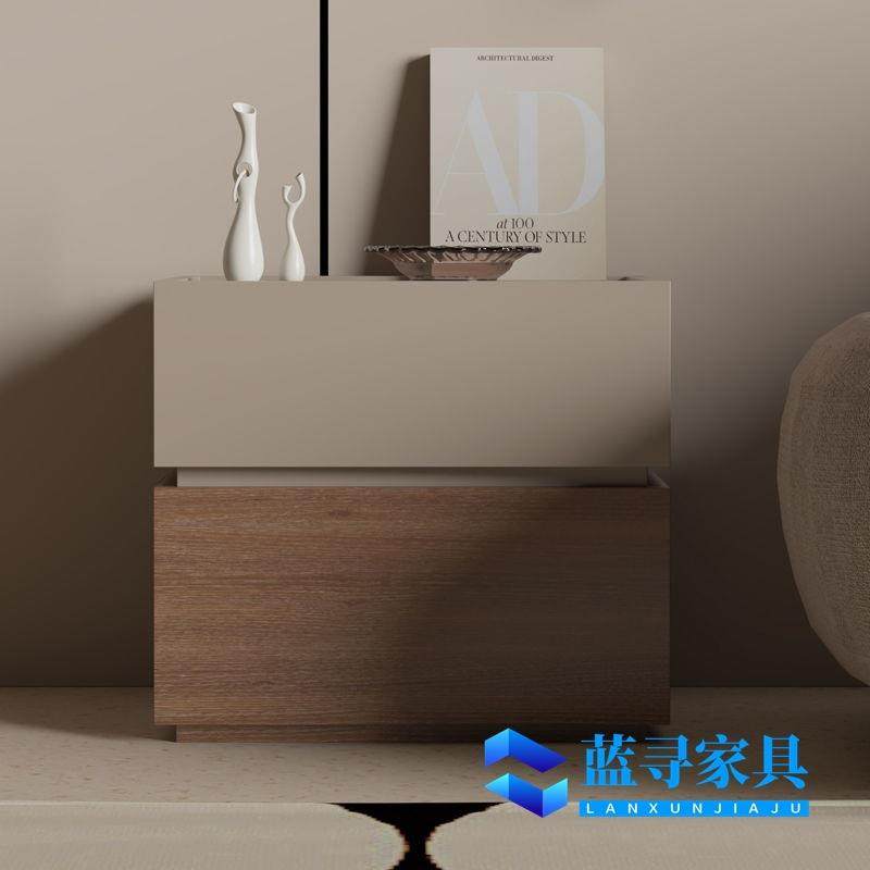 床头柜床头简约现代卧室小型储物柜家用积木轻奢收纳高级床边柜