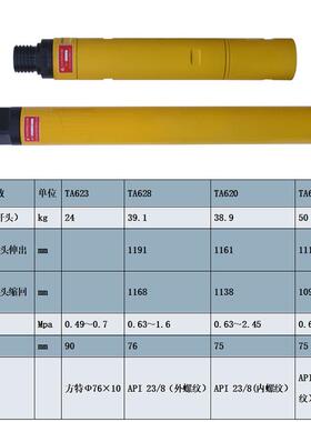天水正宗燎原潜孔冲击器TA620TA623TA628潜孔钻机的工作装置