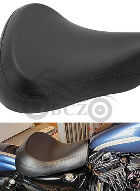 适用哈雷XL883/1200改装黑色前坐垫前坐包1983-2003年