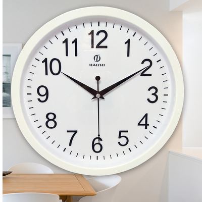 客厅整点报时挂钟静音石英钟人语音中文说话音乐自动播报时挂钟表