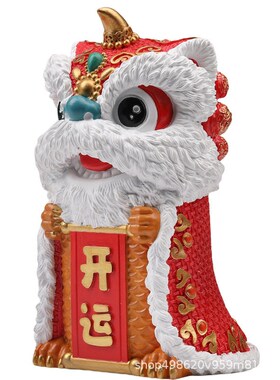 国潮醒狮摆件桌面办公室收银台前台暴富装饰品开业乔迁新居礼物