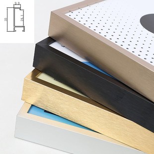 加厚铝合金相框金属画框挂墙广告框架6080海报框定制A4框摆台