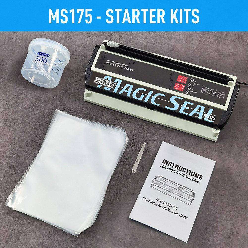 MAGICSEALMS175英文版-光面袋镀铝箔袋抽气嘴家商用真空包装机