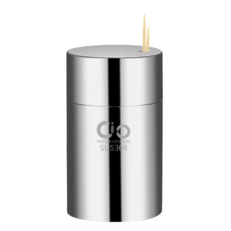 CIO西b欧304不锈钢加厚重牙签筒客厅家用酒店牙签桶盒创意简约