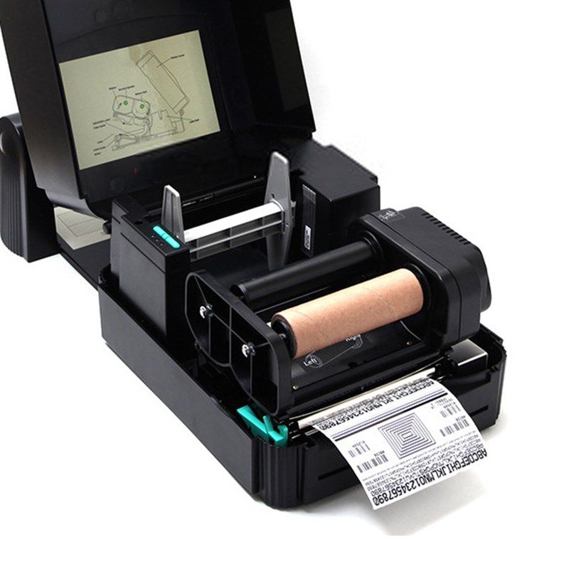 TSC ttp-244pros条码打印机热敏纸不干胶面单固定资产热转印标签