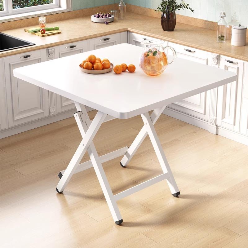 可折叠桌餐桌家用户型简易圆桌出租屋户外便携摆摊吃饭方桌小桌子