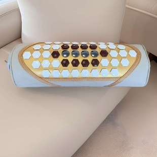 能量石磁石加热颈椎枕托玛琳电加热枕头护颈锗石枕头