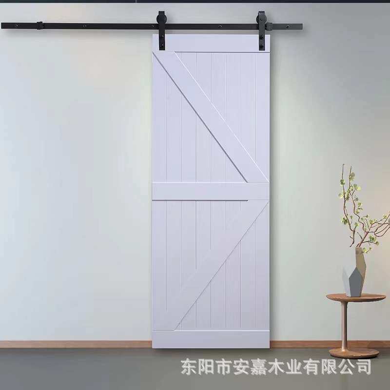 谷仓门AM烤漆实木门吊轨门卫生间拉门卧室厨房移门隔断门厂家