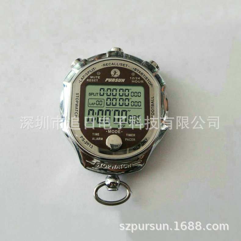 厂家 PS-2013千分之一秒表 金属秒表 体育秒表