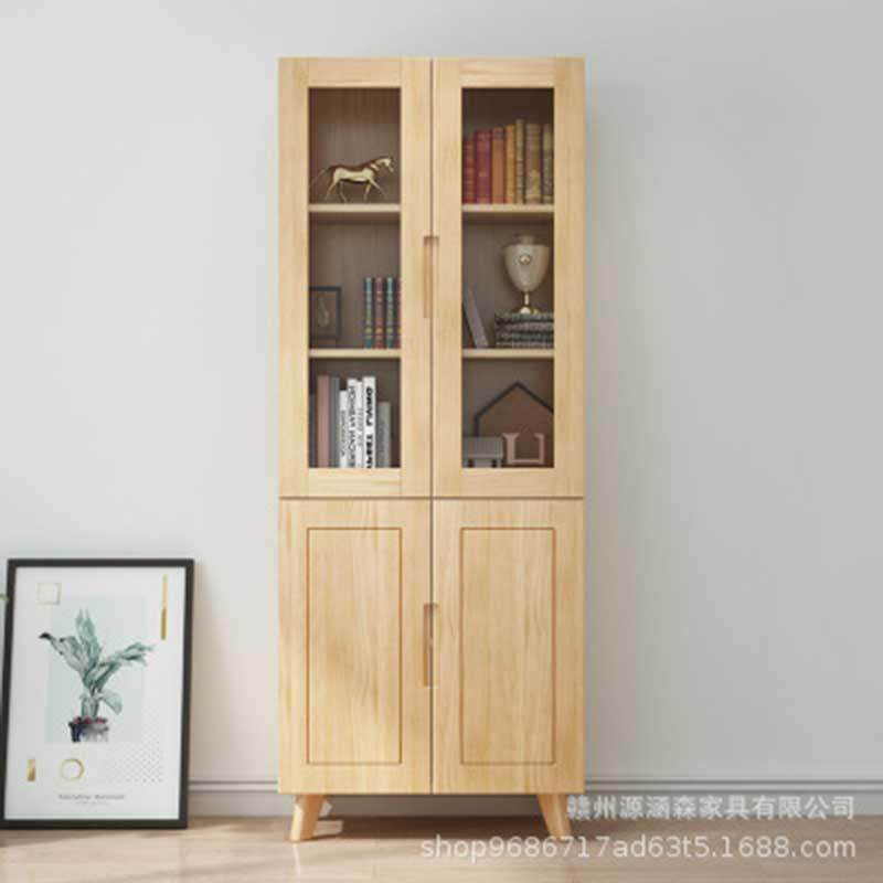 直销现代简约卧室书房书架学生储物柜置物架落地北欧实木书柜,特色手工艺,其他特色工艺品,淘宝优惠券,粉丝福利购,淘宝优惠卷