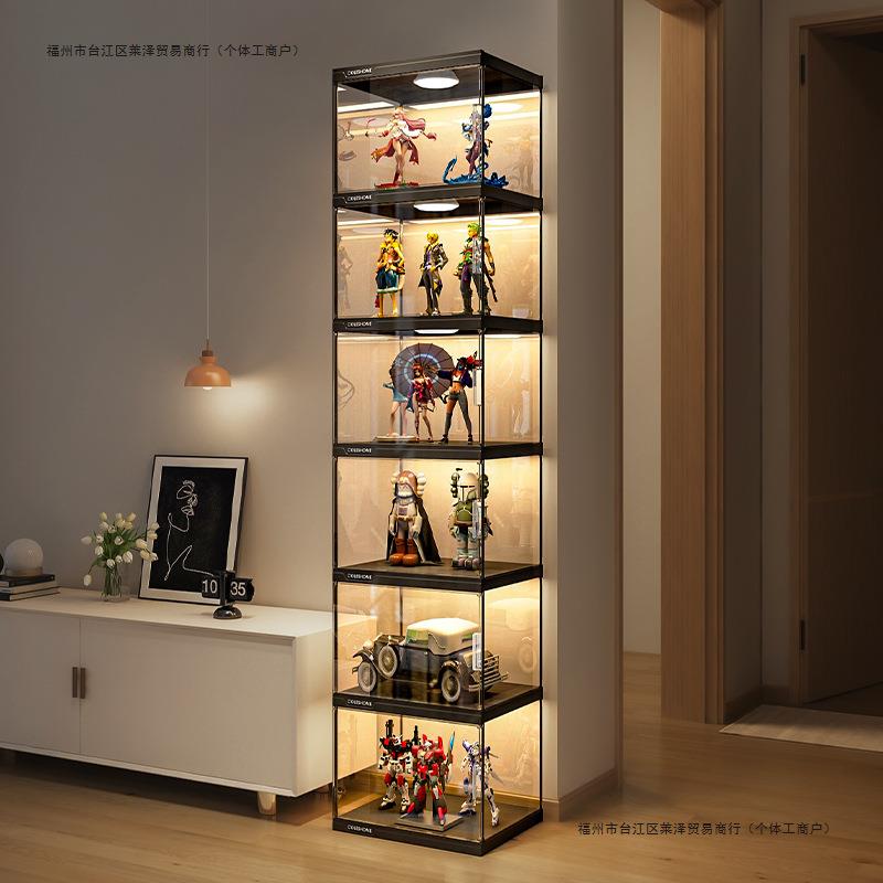 展示盒积木收纳透明模型防尘架子玩具展示柜塑料其他