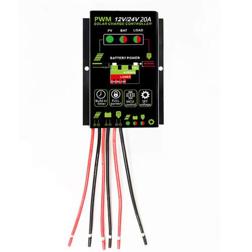 太阳能控制器20A12V24VIP67锂电铅酸通用型太阳能信息读取器