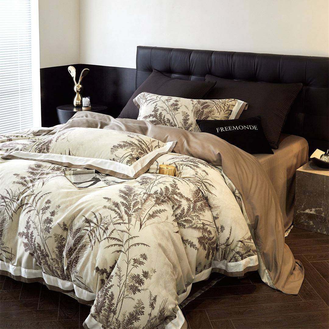 简约现代风麦穗数码印超柔寝具保暖床品天丝棉磨毛四件套家纺翎羽,自行车/骑行装备/零配件,更多零件/配件,淘宝优惠券,粉丝福利购,淘宝优惠卷